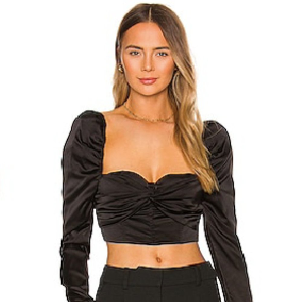 NWT Revolve NBD Charlee Bustier Top, Black